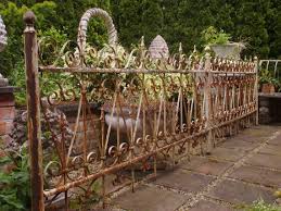 Antique Iron Fence France Lattice