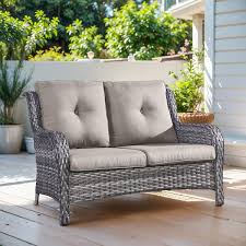 Seat Wicker Outdoor Loveseat Sofa Patio