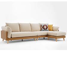 Firoh 4 Seater Sofa With Ottoman Beige