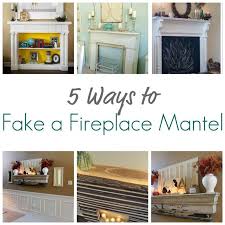 5 Ways To Fake A Fireplace Mantel