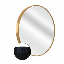 Seafuloy Round Wall Mirror Metal Frame