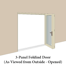 Folding Doors Size 3 Panel Aluminium