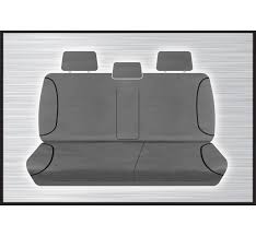 Grey Canvas Rear Bench Seat Cover Dmax