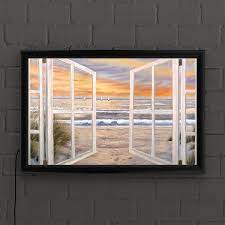 Trademark Fine Art Framed 16 In H X 24 In W Landscape Print On Canvas Hv9x36 B1624led