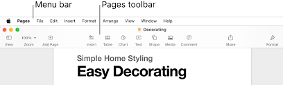 Customise The Toolbar In Pages On Mac