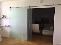 Frosted Glass Barn Doors Miami Wood Or