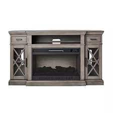 Lochlan 66in Rustic Gray Fireplace