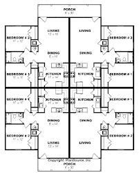 Apartment Plan J0124 13 4b 4plex