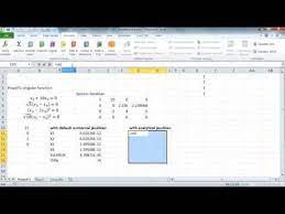 Nar System Of Equations In Excel