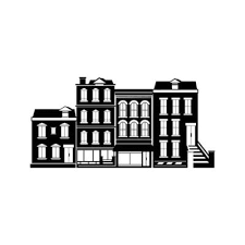 Vintage House Icon Design In Black Nad