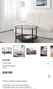 Ikea Vittsjo Coffee Table Furniture