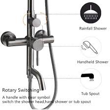 Shower Faucet Set Brushed Nickel