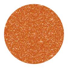 Orange Circle Glitter Geometric Ball