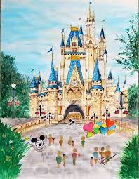 Disney World Cinderella Castle Print