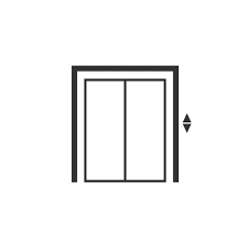 Door Close Bold Symbol Vector Images