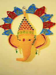 Multicolor Ganesha Macrame Wall Hanging