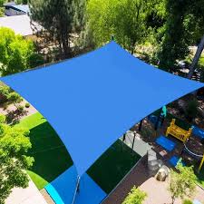 Artpuch 10 Ft X 6 Ft Customize Blue Sun Shade Sail Uv Block185 Gsm Commercial Rectangle Outdoor Covering For Backyard Pergola