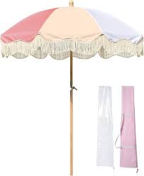 Lagarden 6ft Fringe Patio Umbrella With