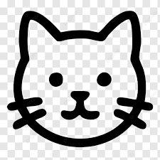 Black Cat Silhouette Icon Vector
