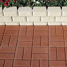 River Red Concrete Brickface Square