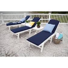Polywood Nautical White Wheeled Armless