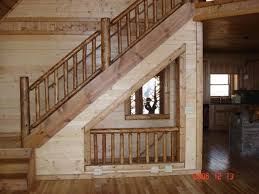 Open Staircase Rustic Stairs
