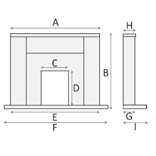 Box Style Fireplace Diagram Marble