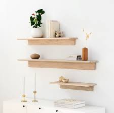 Anton Solid Wood Wall Shelves 24 48