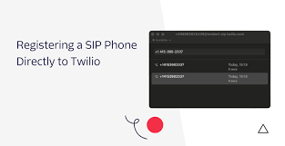 register a sip phone directly to twilio