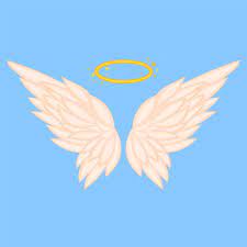 Premium Vector Angel Wings Icon With Halo