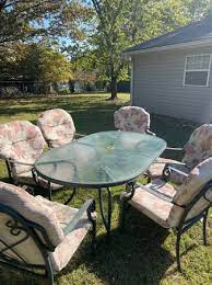 Patio Set Six Chairs And Cushions