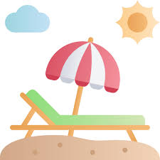Deck Chair Free Holidays Icons