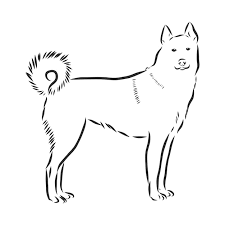 Cute Siberian Husky Puppy Dog Icon