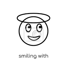 Smiling With Halo Emoji Icon From Emoji