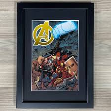 Marvel Comic Book Cover Framed Art Work