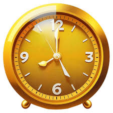 Golden Clock Icon Golden Objects