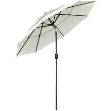 Outsunny 9 Ft 3 Tiers Patio Umbrella