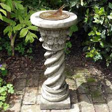 Roman Aged Brass Stone Garden Sundial