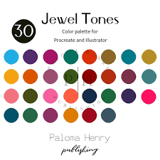 Procreate Color Palette Jewel Tones