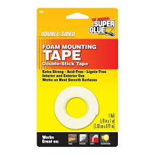 5 8 In X 36 In Double Sided Foam Mounting Tape 12 Pack