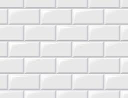 White Tiles Seamless Horizontal Pattern