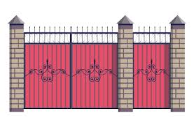 Vector Bricks Or Stone Protect Gates