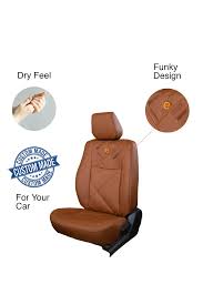 Victor Art Leather Car Seat Cover Tan