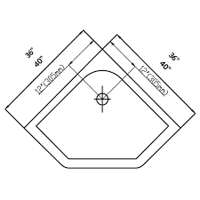 Neo Angle Shower Base 36 In And 40 In