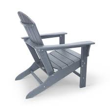 Luxeo Hampton Adirondack Chair Single Gray