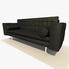3 Seater Leather Chair 3d Model