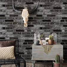 Black Brick Wallpaper Faux Brick Walls