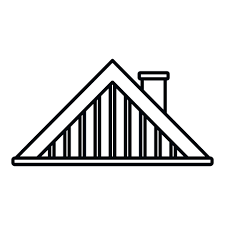 Cover Roof Icon Outline Vector House