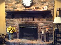 Dark Outdated Brick Fireplace