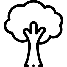 Tree Detailed Rounded Lineal Icon